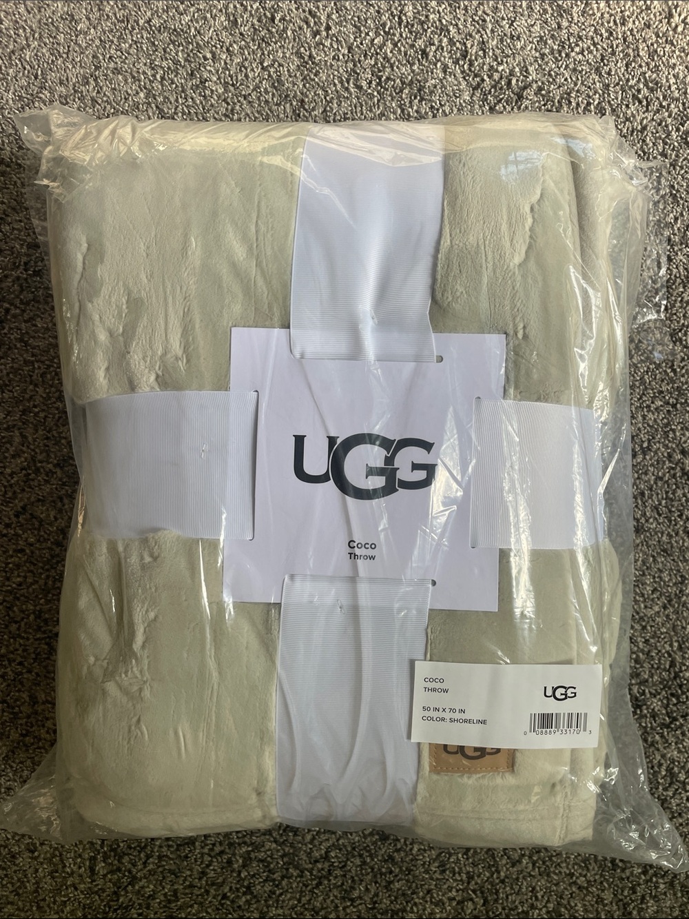 UGG Coco Throw Blanket in Shoreline Cream